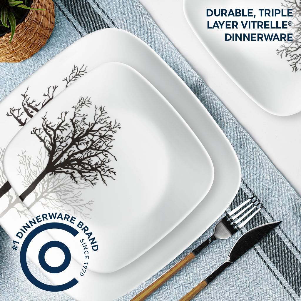 Corelle® Timber Shadows 18-piece Dinnerware Set, Service for 6