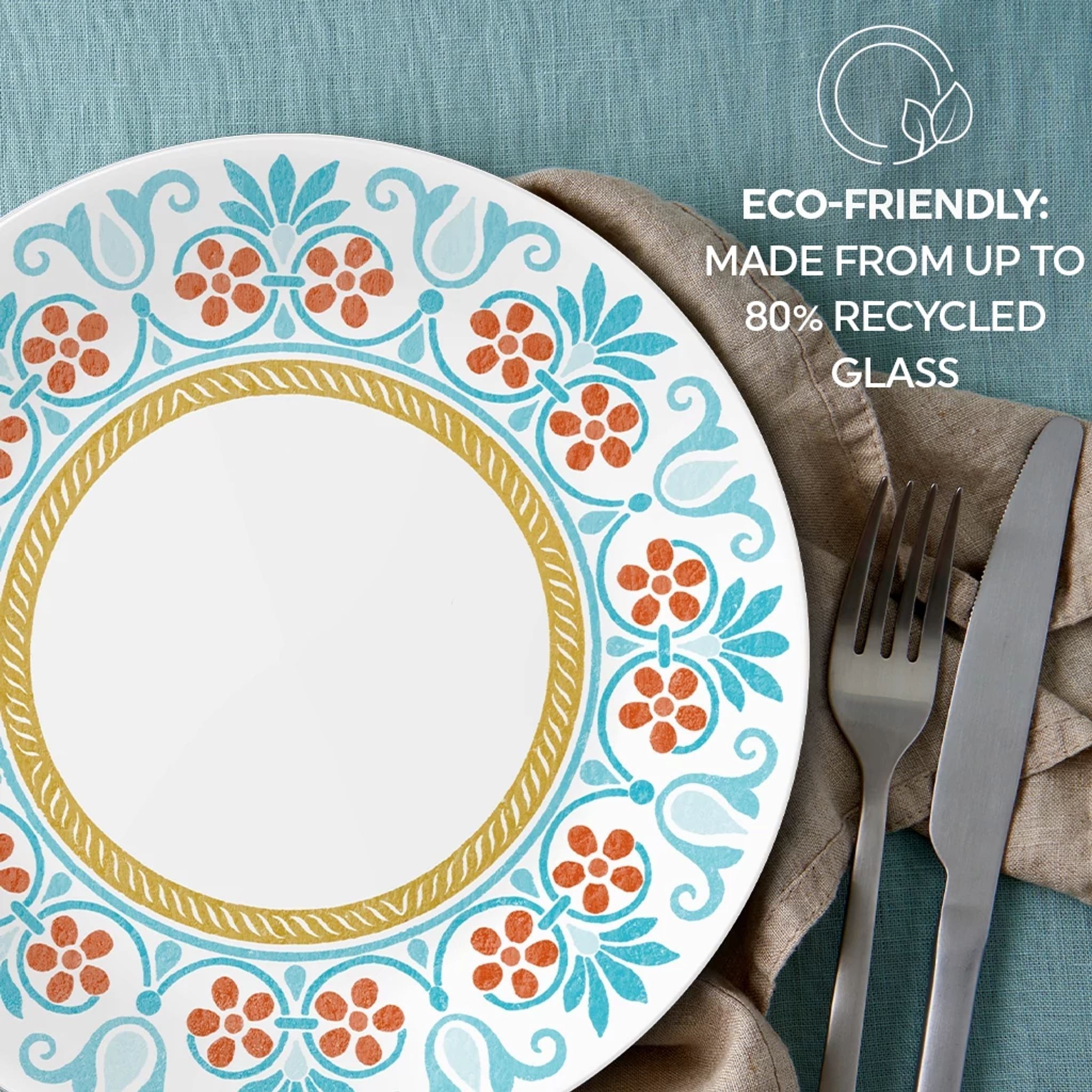 Corelle® Global Collection Terracotta Dreams, 8.5” Salad Plates, 6-pack