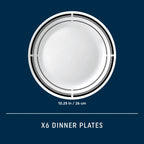 Corelle® Brasserie 10.25" Dinner Plates, 6-pack