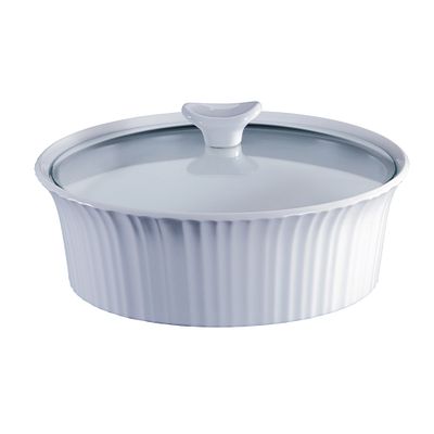 CorningWare® French White® 2.5-quart Round Baking Dish with Lid