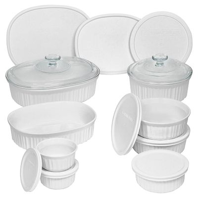 CorningWare® French White® 18-piece Round & Oval Set